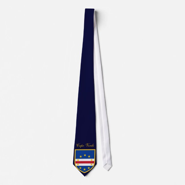 Cape Verde Flag Personalised  Tie (Front)