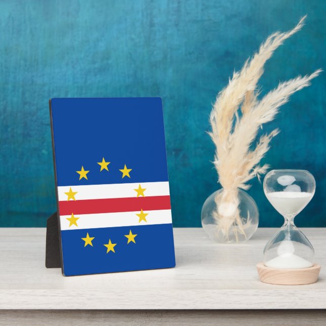 Cape Verde flag Plaque (Side)