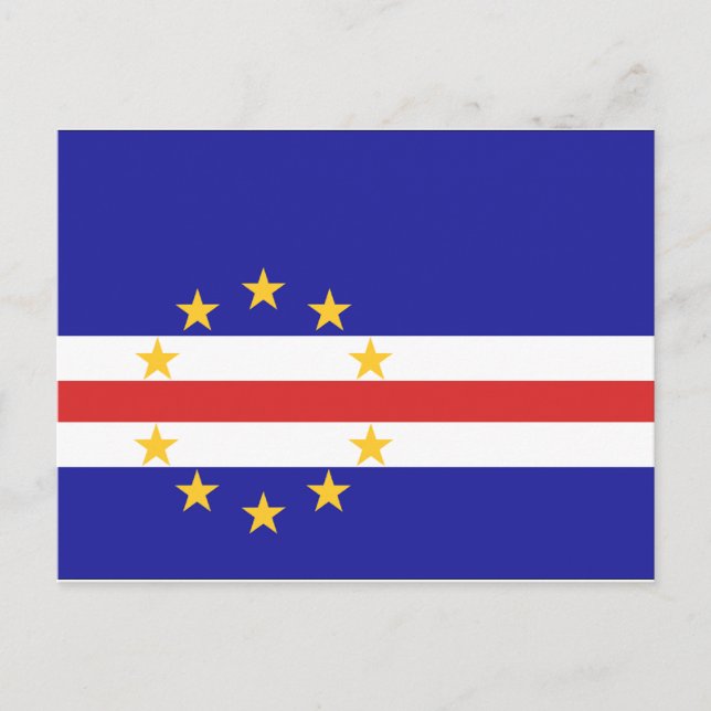 Cape Verde Flag Postcard (Front)