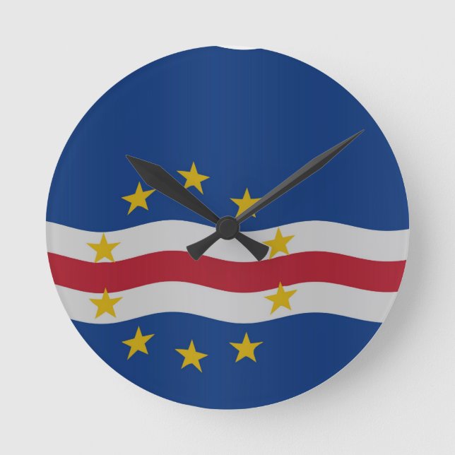 Cape Verde flag Round Clock (Front)