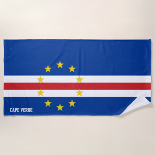 Cape Verde Flag Splendid Patriotic Beach Towel