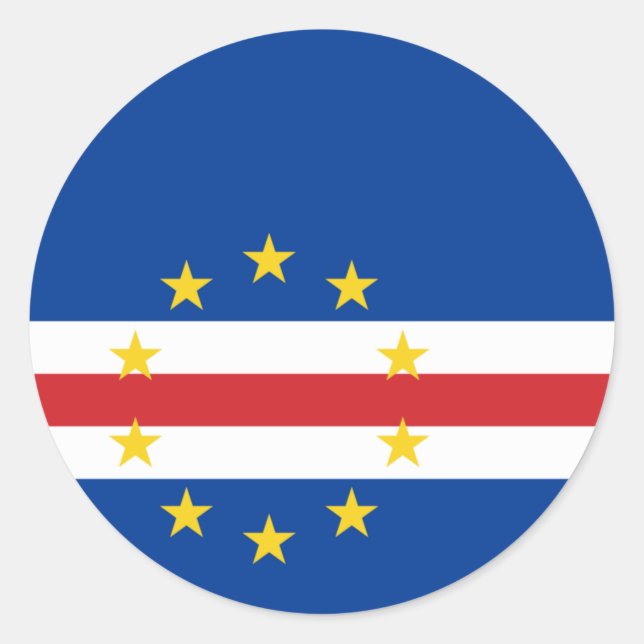 Cape Verde flag Sticker (Front)