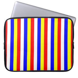 Cape Verde flag stripes country pattern symbol Laptop Sleeve