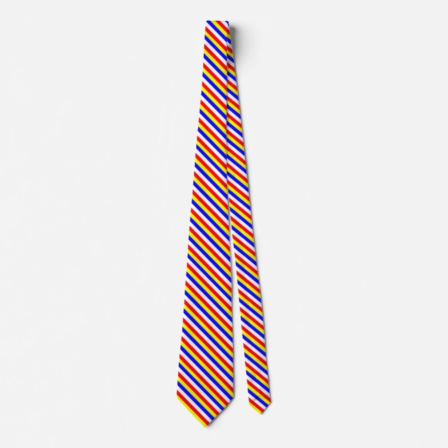 Cape Verde flag stripes Tie (Front)