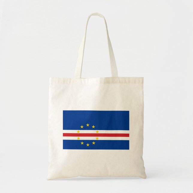 Cape Verde Flag Tote Bag (Front)