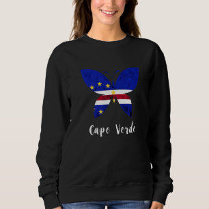 Cape Verde Hope Change Butterfly Cape Verdean Prid Sweatshirt