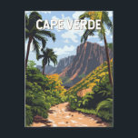 Cape Verde Illustration Travel Art Vintage Postcard<br><div class="desc">Cape Verde vector artwork design. Cape Verde,  an island nation off the coast of West Africa,  is known for its sun-drenched beaches,  volcanic landscapes,  and rich Creole culture.</div>