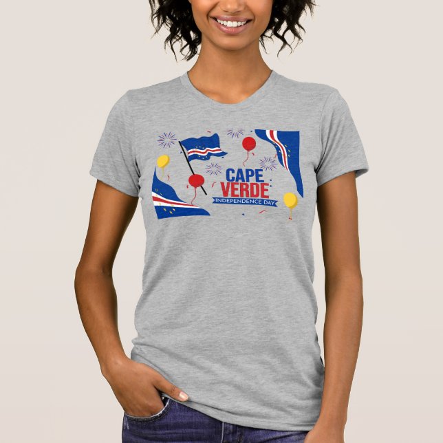 Cape Verde Independence Day Celebration T-Shirt (Front)