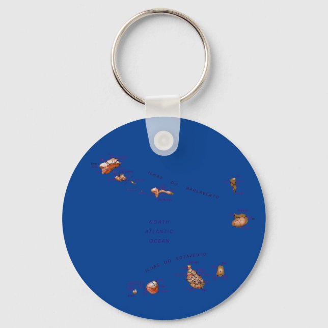 Cape Verde Map Keychain (Front)