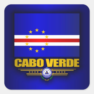 Cape Verde Pride Square Sticker