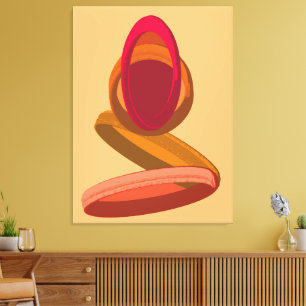 Cape Verde Rain to Cachupa Abstract Illustration Canvas Print
