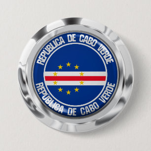 Cape Verde Round Emblem 7.5 Cm Round Badge