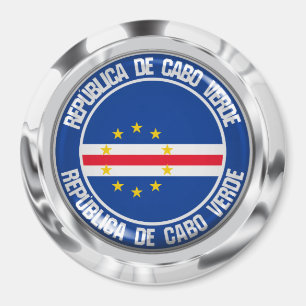 Cape Verde Round Emblem Magnet