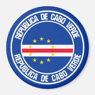 Cape Verde Round Emblem Magnet