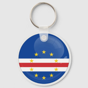 Cape Verde Round icon flag Key Ring