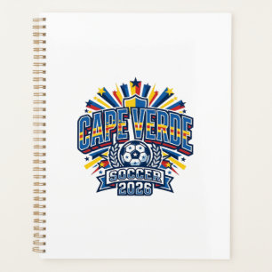 Cape Verde Soccer 2026 Soccer Bold Country Typogra Planner