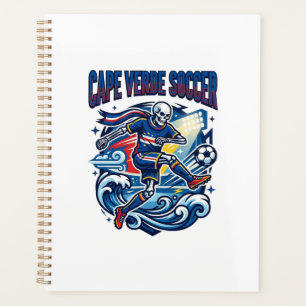 Cape Verde Soccer Skeleton Striker Nations Premium Planner