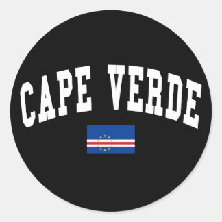 Cape Verde Style Classic Round Sticker
