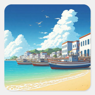 Cape Verde Travel Square Sticker