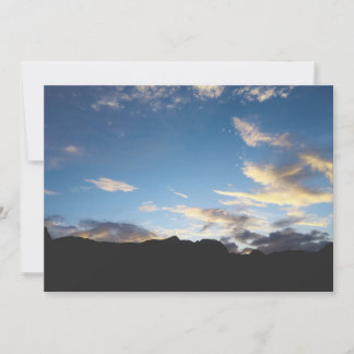 Cape Verde Twilight Nature Photography Card
