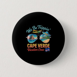 Cape Verde Vacation Cabo Verde Flag Pride Verdian 6 Cm Round Badge