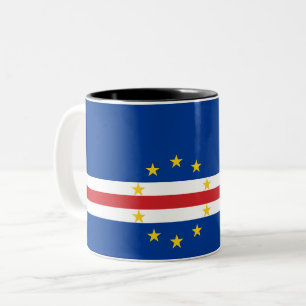 Cape Verdean Flag (Cape Verde) Two-Tone Coffee Mug