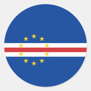 Cape Verdean Flag, Flag of Cape Verde Classic Round Sticker