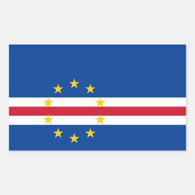 Cape Verdean flag Stickers (Front)