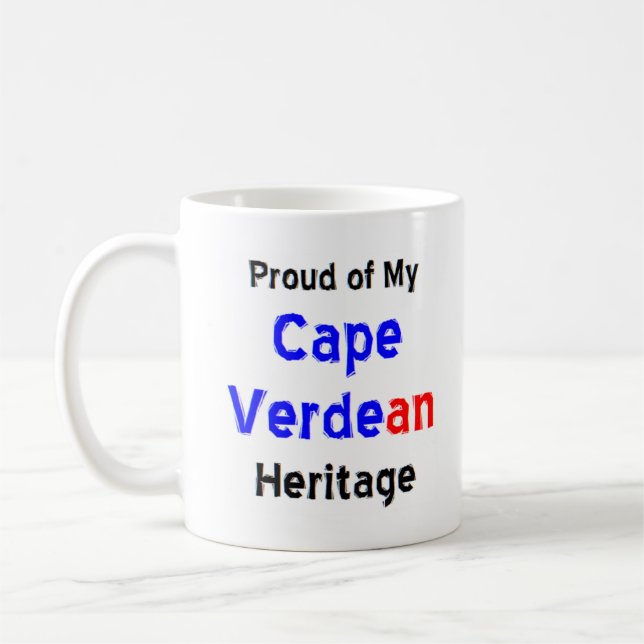 cape verdean heritage coffee mug (Left)
