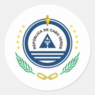 Cape Verdean National Emblem, Cape Verde Classic Round Sticker