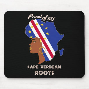 Cape Verdean Roots Black History Month Women's  Mouse Mat
