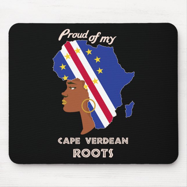 Cape Verdean Roots Black History Month Women's  Mouse Mat (Front)