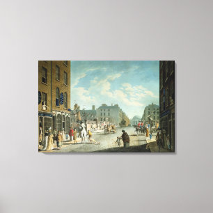 Capel Street with the Royal Exchange, Dublin, 1800 Canvas Print