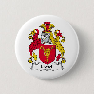Capell Family Crest 6 Cm Round Badge