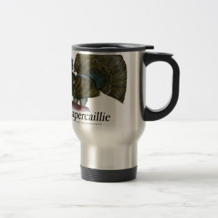 Capercaillie bird, tony fernandes travel mug