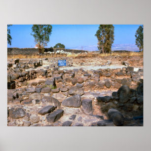 Capernaum, Galilee, archeological site Poster