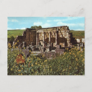 Capernaum, Galilee,, Early Synagogue Postcard