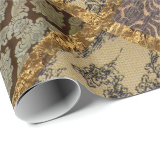 Capetian Elegant Quilt 15 Old Vintage French Wrapping Paper