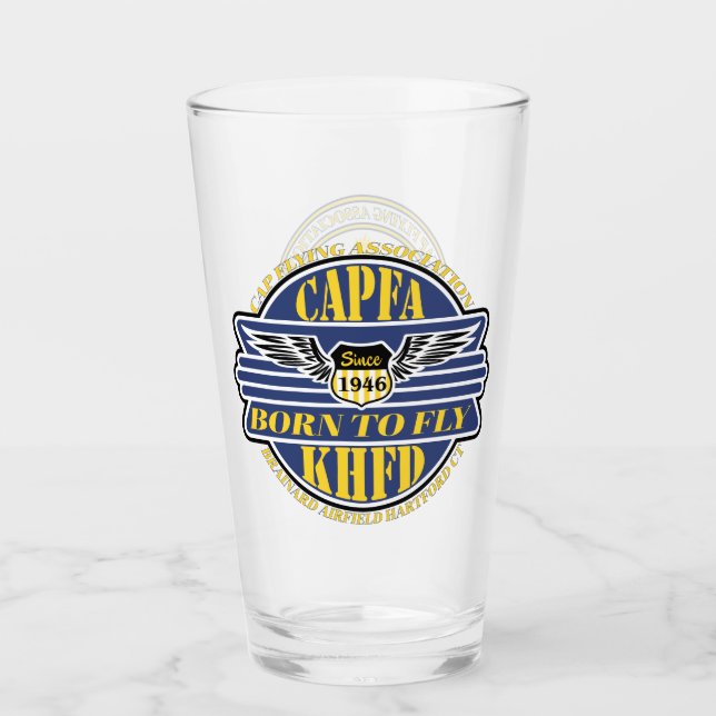 CAPFA Glass Tumbler (Front)