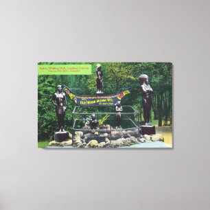 Capilano Canyon Indian Wishing Well View Canvas Print