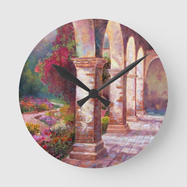 Capistrano Afternoon Round Clock (Front)