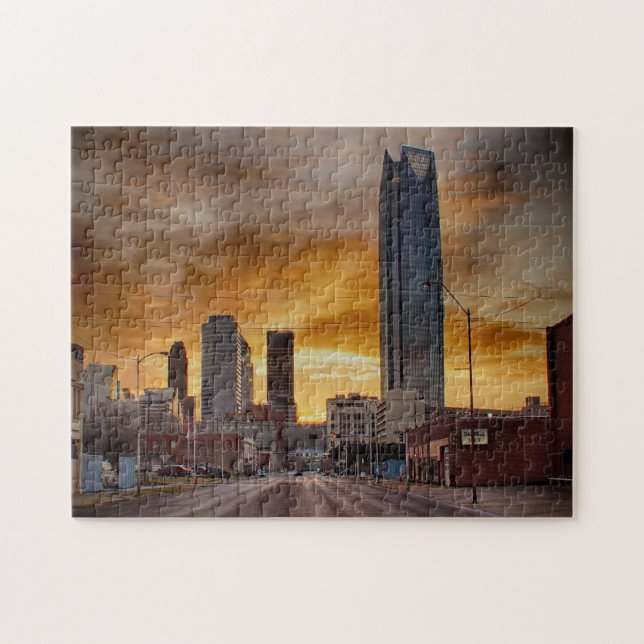 Capital  City of Oklahoma. Jigsaw Puzzle (Horizontal)