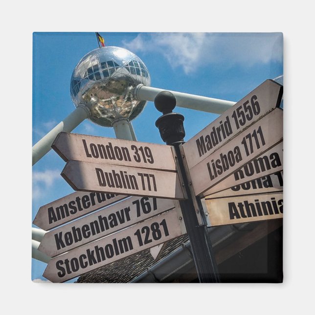 Capital City signs, Brussels Magnet (Front)