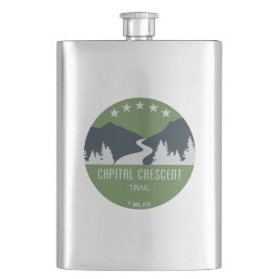 Capital Crescent Trail Hip Flask