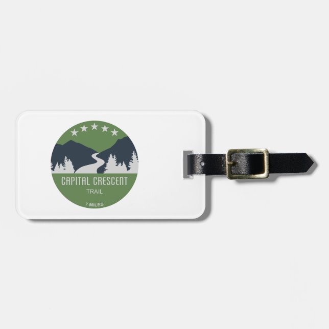 Capital Crescent Trail Luggage Tag (Front Horizontal)