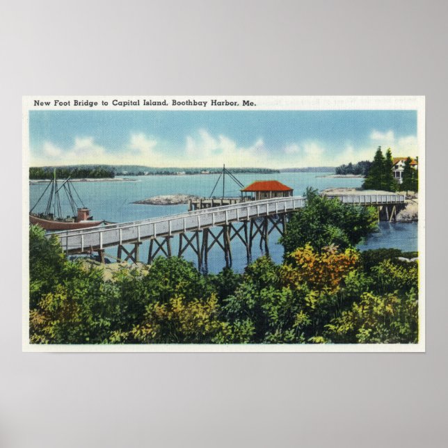 Capital Island New Foot Bridge View Poster (Front)