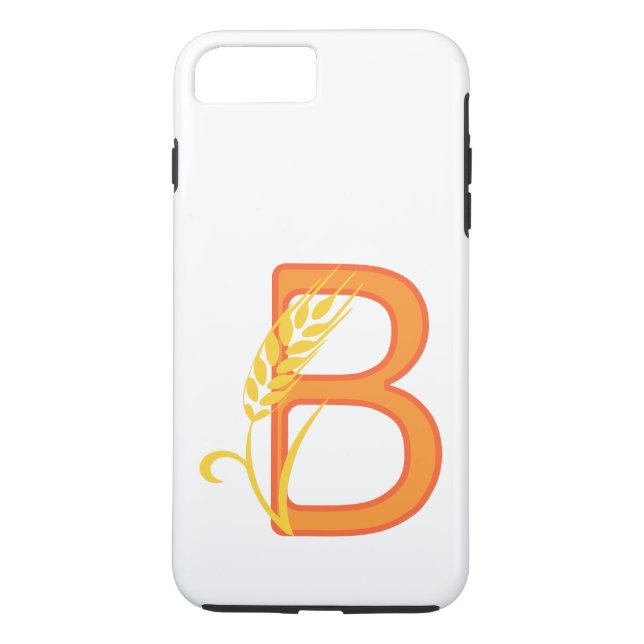Capital letter B floral monogram Case-Mate iPhone Case (Back)