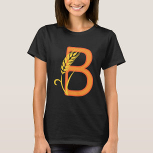 Capital letter B floral monogram T-Shirt