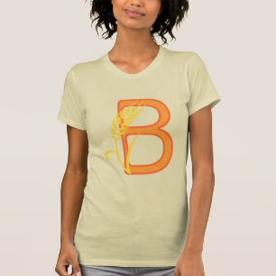 Capital letter B floral monogram T-Shirt