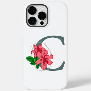 Capital letter C floral monogram Case-Mate iPhone 14 Pro Max Case